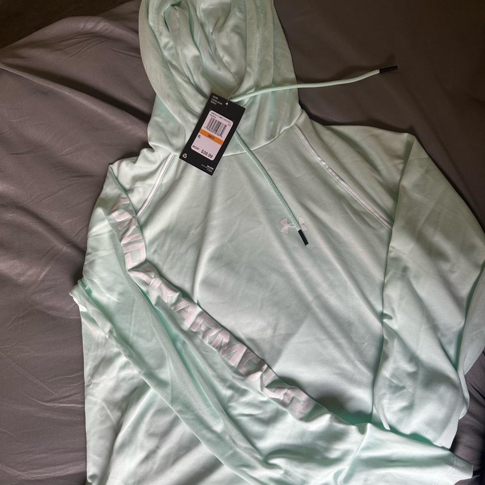 Women’s activewear hooded sweatshirt. Brand New with tags. mint green color.